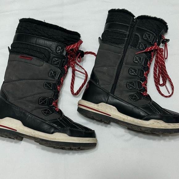 3M Thinsulate Snow black boots - Water resistant with faux fur - Picture 5 of 8